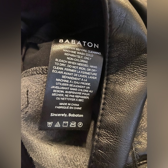 Aritzia Babaton Command Cropped Vegan Leather Pants Sz 10 Mid Rise Black - Picture 14 of 14